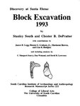 Discovery at Santa Elena: Block Excavation 1993 by Stanley South and Chester B. DePratter